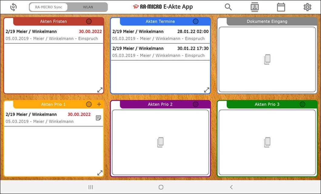 RA-MICRO E-Akte-App auf Android