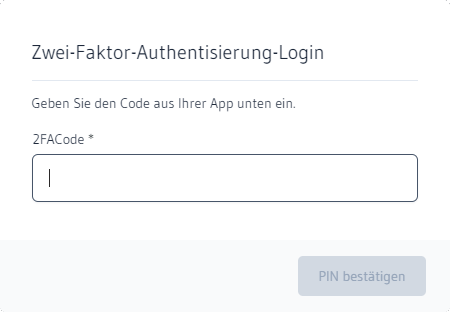 2-Fakter-Authentifizierung