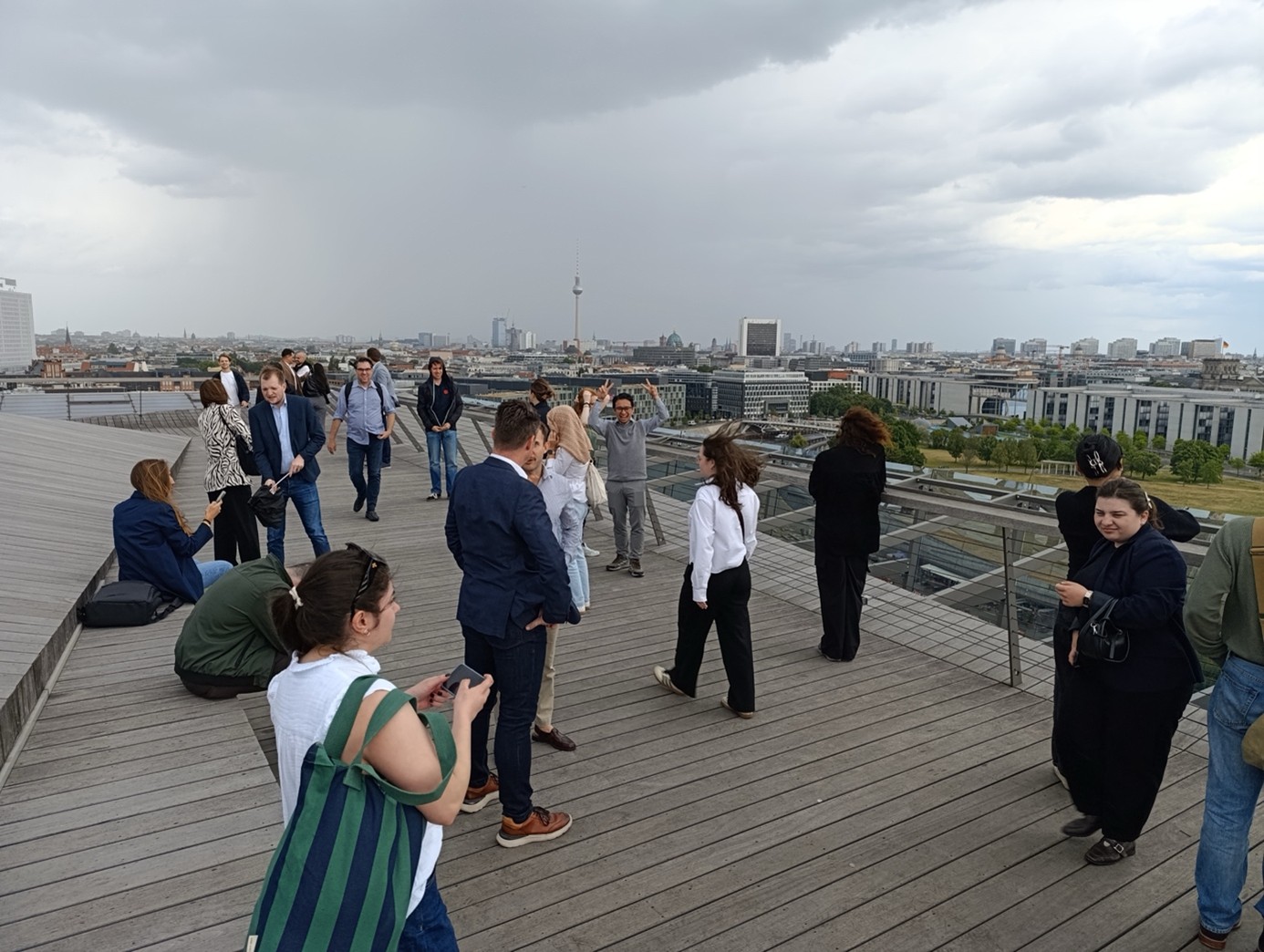 Dachterrasse des Cube Berlin